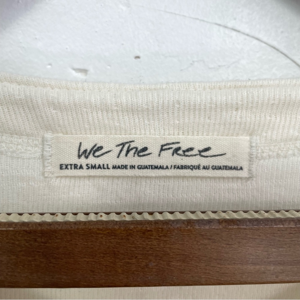 Free People We The Free Back At It Henley In Cream - Picture 12 of 13